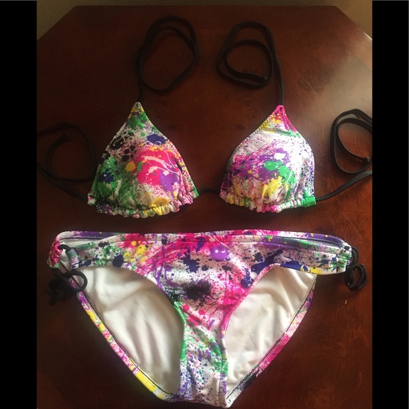 Xhilaration Other - Splat painting designed bikini